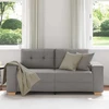 Dvivietė sofa, pilkai pilka, 180x77x82 cm, audinys