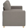Dvivietė sofa, pilkai pilka, 180x77x82 cm, audinys