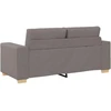 Dvivietė sofa, pilkai pilka, 180x77x82 cm, audinys
