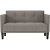 Dvivietė sofa, pilkai ruda, 111 cm, audinys