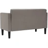 Dvivietė sofa, pilkai ruda, 111 cm, audinys