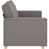 Dvivietė sofa, pilkai ruda, 160x78x84 cm, audinys