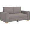 Dvivietė sofa, pilkai ruda, 160x78x84 cm, audinys