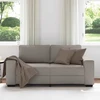 Dvivietė sofa, pilkai ruda, 180x77x82 cm, audinys