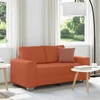 Dvivietė sofa, raudonai oranžinė, 160x77x82 cm, velvetas, audinys