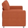 Dvivietė sofa, raudonai oranžinė, 180x77x82 cm, velvetas, audinys