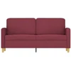 Dvivietė sofa, raudonojo vyno spalvos, 140cm, audinys