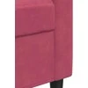 Dvivietė sofa, raudonojo vyno spalvos, 140cm, aksomas