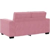 Dvivietė sofa, rožinė, 160x78x84 cm, aksomas