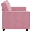 Dvivietė sofa, rožinė, 160x78x84 cm, aksomas