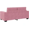 Dvivietė sofa, rožinė, 180x77x82 cm, aksomas