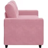 Dvivietė sofa, rožinė, 180x77x82 cm, aksomas