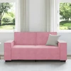 Dvivietė sofa, rožinė, 180x78x84 cm, aksomas