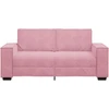 Dvivietė sofa, rožinė, 180x78x84 cm, aksomas
