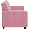 Dvivietė sofa, rožinė, 180x78x84 cm, aksomas