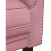 Dvivietė sofa, rožinės spalvos, aksomas