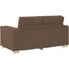 Dvivietė sofa, ruda, 160x78x84 cm, audinys