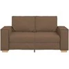 Dvivietė sofa, ruda, 160x78x84 cm, audinys