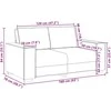 Dvivietė sofa, ruda, 160x78x84 cm, audinys
