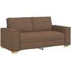 Dvivietė sofa, ruda, 180x78x84 cm, audinys