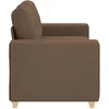 Dvivietė sofa, ruda, 160x77x82 cm, audinys