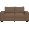 Dvivietė sofa, ruda, 160x77x82 cm, audinys