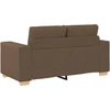 Dvivietė sofa, ruda, 160x77x82 cm, audinys