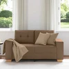 Dvivietė sofa, ruda, 160x77x82 cm, audinys