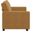 Dvivietė sofa, ruda, 160x78x84 cm, aksominė