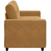 Dvivietė sofa, ruda, 180x77x82 cm, aksominė