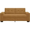 Dvivietė sofa, ruda, 180x77x82 cm, aksominė
