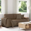 Dvivietė sofa, ruda, 180x77x82 cm, audinys