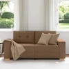 Dvivietė sofa, ruda, 180x77x82 cm, audinys
