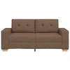 Dvivietė sofa, ruda, 180x77x82 cm, audinys