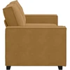 Dvivietė sofa, ruda, 180x78x84 cm, aksominė