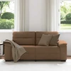 Dvivietė sofa, ruda, 180x81x84 cm, audinys