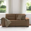 Dvivietė sofa, ruda, 180x81x84 cm, audinys