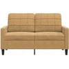 Dvivietė sofa, rudos spalvos, 120cm, aksomas
