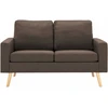 Dvivietė sofa, rudos spalvos, audinys