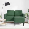 dvivietė sofa su gultu L formos tamsiai žalia 125 cm linas