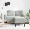 dvivietė sofa su gultu L formos šviesiai pilka 125 cm Velvet