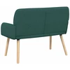 Dvivietė sofa su medžio masyvo kojelėmis 2 vietos Tamsiai žalia