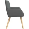 Dvivietė sofa su medžio masyvo kojelėmis 2 vietos Tamsiai pilka