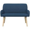 Dvivietė sofa su medžio masyvo kojelėmis 2 vietos Mėlyna
