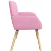 Dvivietė sofa su medžio masyvo kojelėmis 2 vietos Rožinė