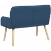 Dvivietė sofa su medžio masyvo kojelėmis 2 vietos Mėlyna