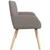 Dvivietė sofa su medžio masyvo kojelėmis 2 vietos Taupe