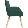 Dvivietė sofa su medžio masyvo kojelėmis 2 vietos Tamsiai žalia