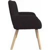 Dvivietė sofa su medžio masyvo kojelėmis Juoda Bouclé