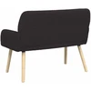 Dvivietė sofa su medžio masyvo kojelėmis Juoda Bouclé